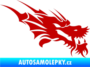Samolepka Dragon 001 pravá tmavě červená