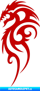 Samolepka Dragon 016 levá tmavě červená