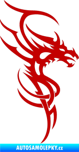 Samolepka Dragon 017 pravá tmavě červená