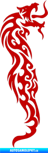 Samolepka Dragon 023 pravá tmavě červená