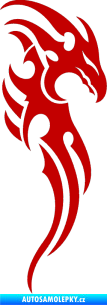 Samolepka Dragon 024 pravá tmavě červená