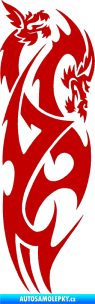 Samolepka Dragon 032 pravá tmavě červená