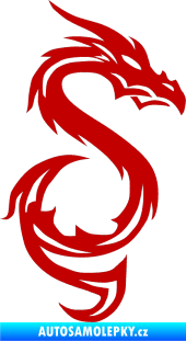 Samolepka Dragon 033 pravá tmavě červená