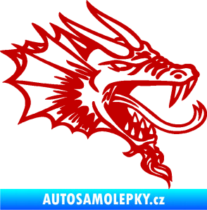 Samolepka Dragon 046 pravá tmavě červená
