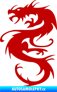 Samolepka Dragon 047 levá tmavě červená
