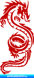 Samolepka Dragon 048 pravá tmavě červená