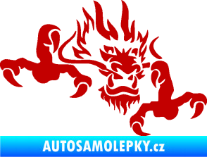 Samolepka Dragon 049 pravá tmavě červená