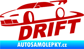 Samolepka Drift 002 tmavě červená