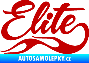 Samolepka Elite nápis tmavě červená