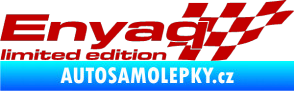 Samolepka Enyaq limited edition pravá tmavě červená