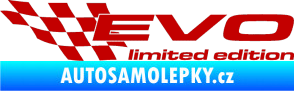 Samolepka Evo limited edition levá tmavě červená