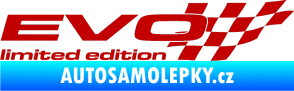 Samolepka Evo limited edition pravá tmavě červená