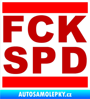 Samolepka FCK SPD tmavě červená