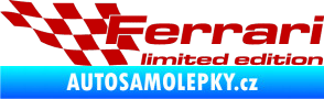 Samolepka Ferrari limited edition levá tmavě červená