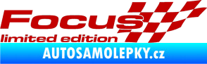 Samolepka Focus limited edition pravá tmavě červená