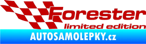 Samolepka Forester limited edition levá tmavě červená