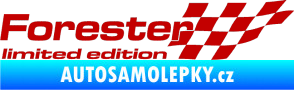 Samolepka Forester limited edition pravá tmavě červená