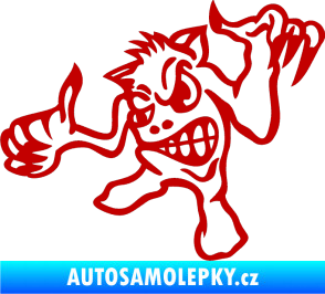 Samolepka Formelák levá tmavě červená