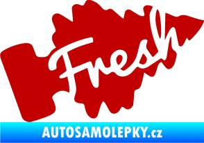 Samolepka Fresh 001 tmavě červená