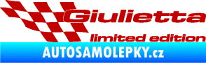 Samolepka Giulietta limited edition levá tmavě červená