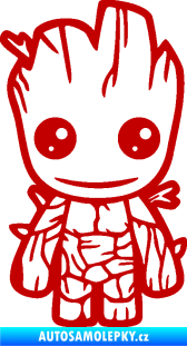 Samolepka Groot 002 pravá baby tmavě červená
