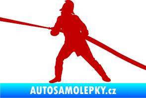 Samolepka Hasič 009 levá tmavě červená