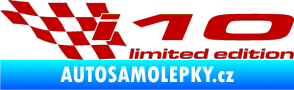 Samolepka i10 limited edition levá tmavě červená