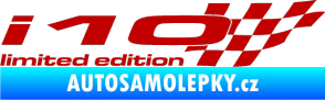Samolepka i10 limited edition pravá tmavě červená