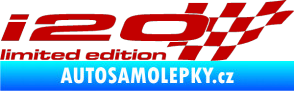 Samolepka i20 limited edition pravá tmavě červená