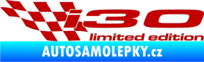 Samolepka i30 limited edition levá tmavě červená