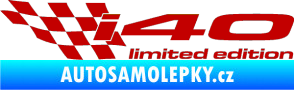 Samolepka i40 limited edition levá tmavě červená