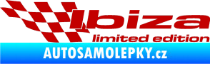 Samolepka Ibiza limited edition levá tmavě červená