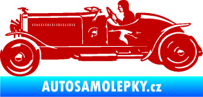 Samolepka Interiér 007 levá auto tmavě červená