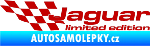 Samolepka Jaguar limited edition levá tmavě červená
