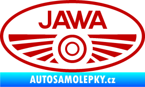 Samolepka Jawa logo tmavě červená