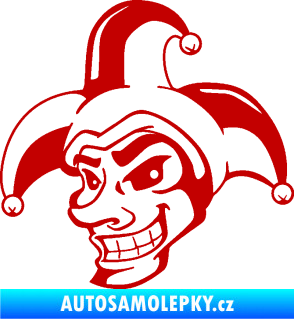 Samolepka Joker 001 levá tmavě červená