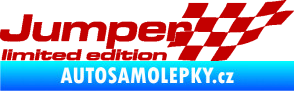 Samolepka Jumper limited edition pravá tmavě červená