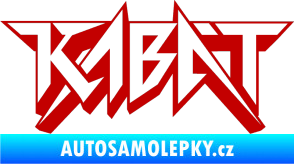 Samolepka Kabát 002 tmavě červená