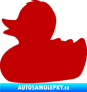 Samolepka Kachnička 001 levá tmavě červená