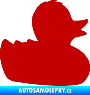 Samolepka Kachnička 001 pravá tmavě červená