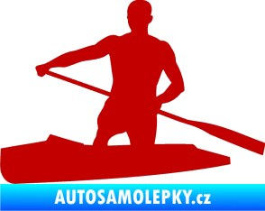 Samolepka Kanoista 002 levá tmavě červená