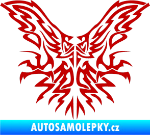 Samolepka Kapota 037 tatto dravec tmavě červená
