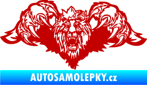 Samolepka Kapota 041 lev tmavě červená