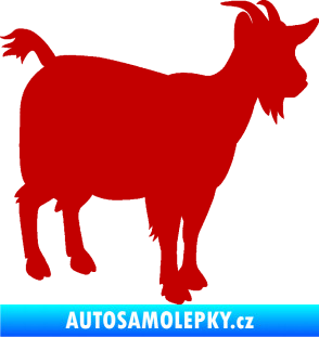 Samolepka Koza 001 pravá tmavě červená