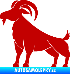 Samolepka Kozel 005 tmavě červená