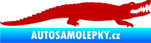 Samolepka Krokodýl 002 pravá tmavě červená