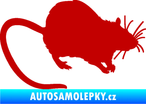 Samolepka Krysa 002 pravá tmavě červená
