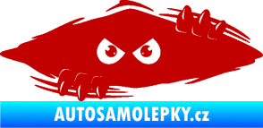 Samolepka Kuk 003 levá šmírák tmavě červená