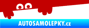 Samolepka Kuk 008 levá šmírák tmavě červená