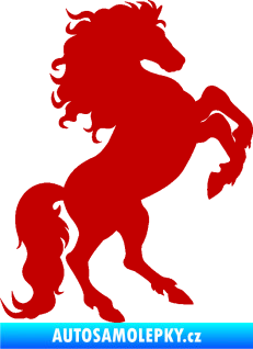 Samolepka Kůň 038 pravá tmavě červená